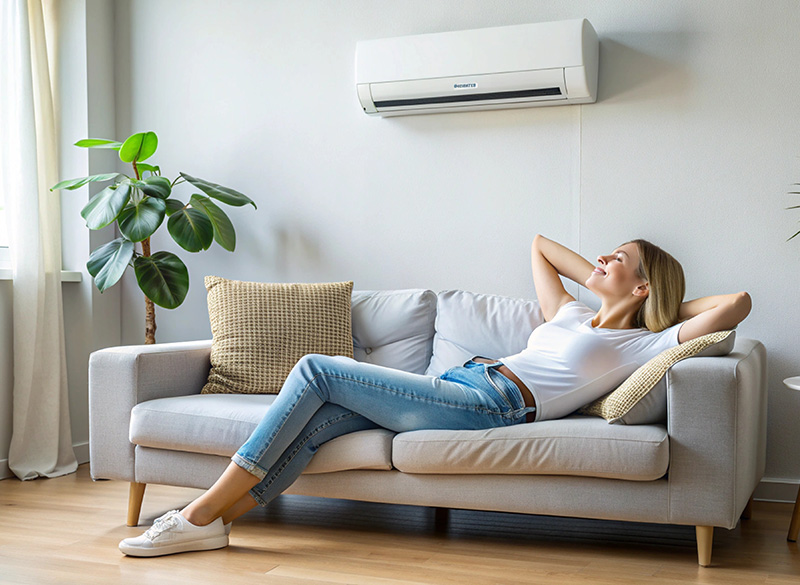 pose d'une climatisation par richard énergie chez une habitant de jonage